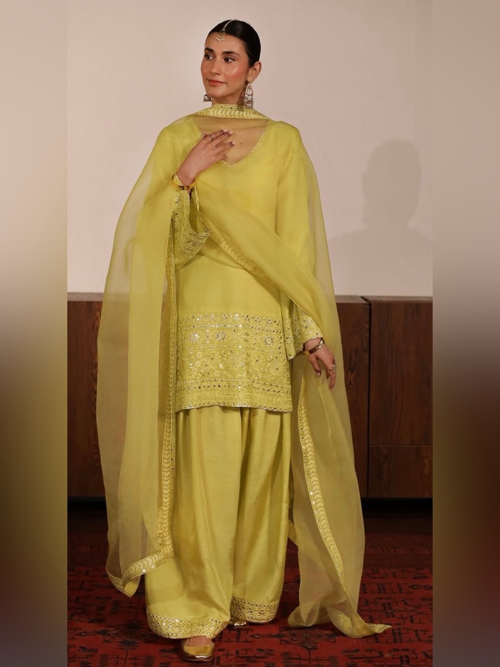 Pakistani designer dyot outfit